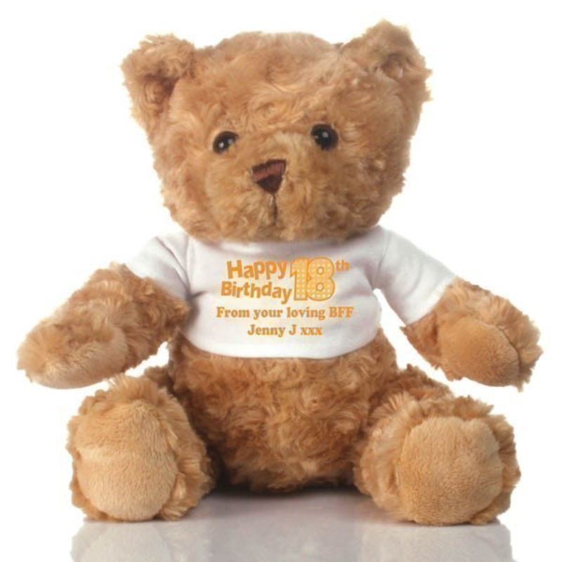 18th Birthday Personalised Teddy Bear product image