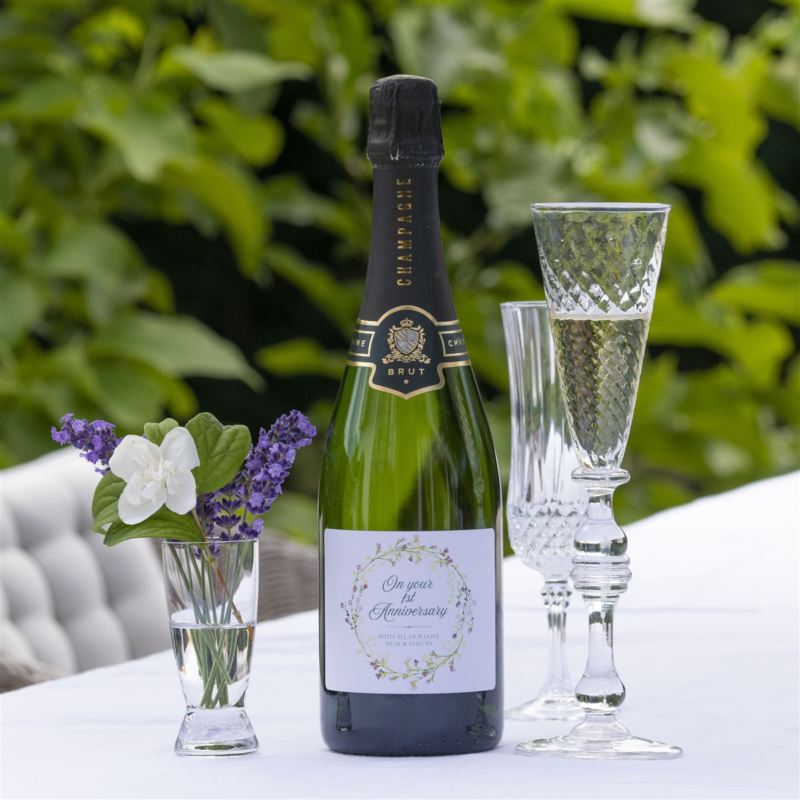 Personalised 1st Anniversary Champagne product image