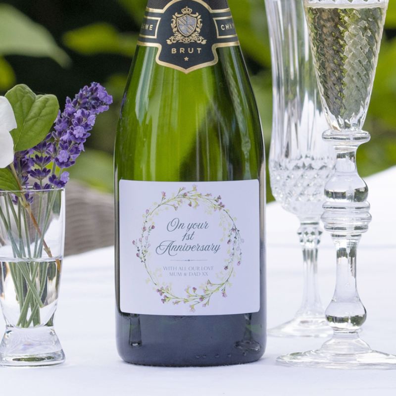 Personalised 1st Anniversary Champagne product image