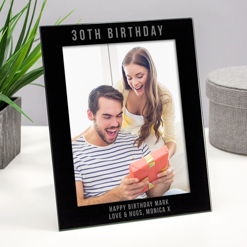 Engraved 30th Birthday Photo Frame product image