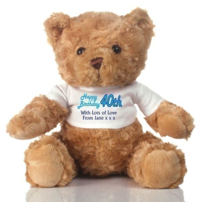 40th Birthday Personalised Teddy Bear product image