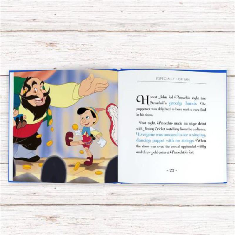 Timeless Pinocchio Personalised Story Book product image
