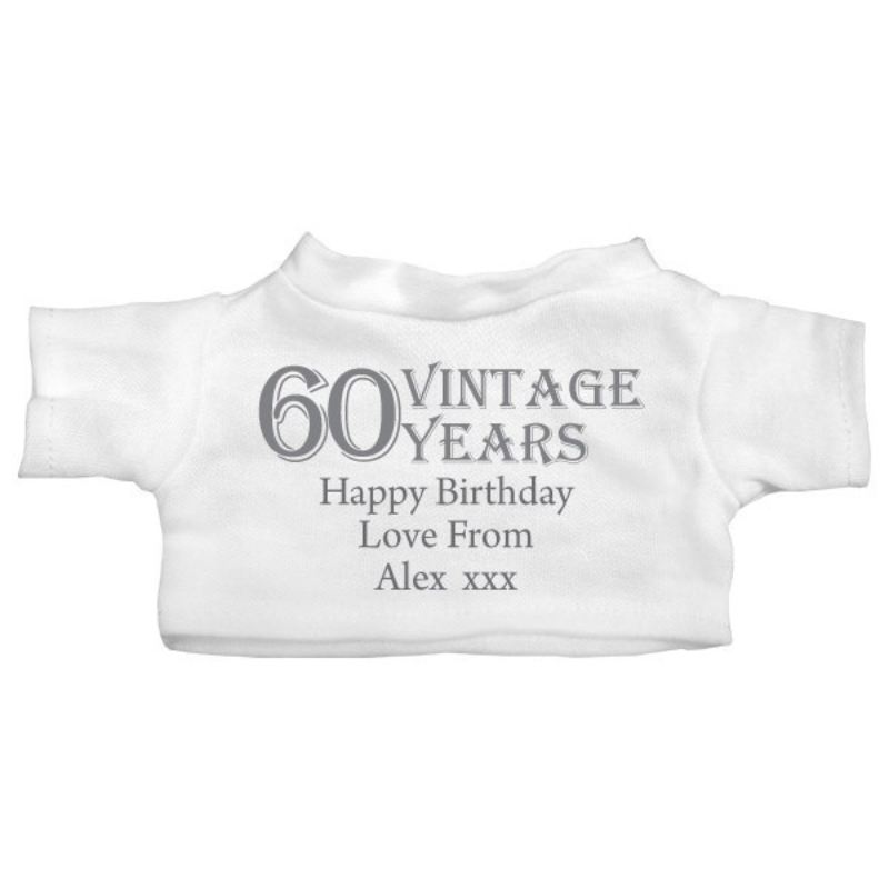 60th Birthday Personalised Teddy Bear product image