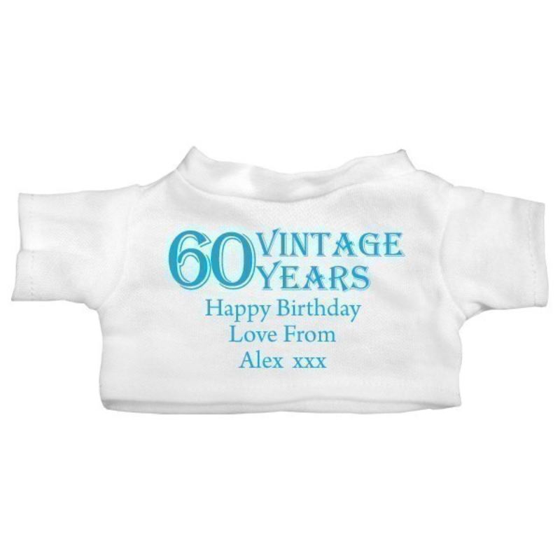 60th Birthday Personalised Teddy Bear product image