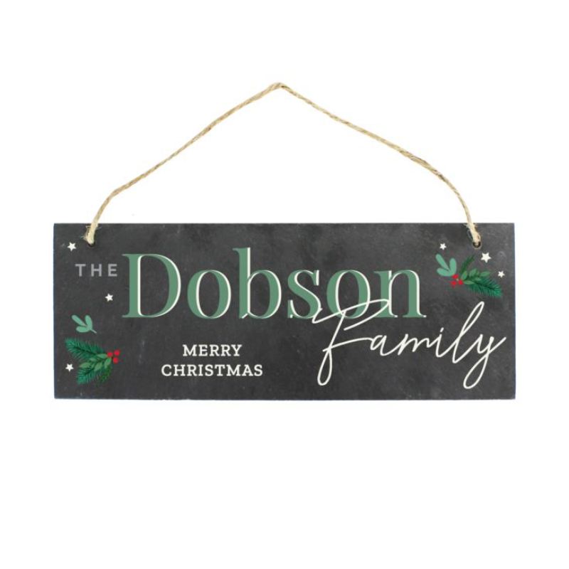 Personalised Christmas Slate Plaque product image