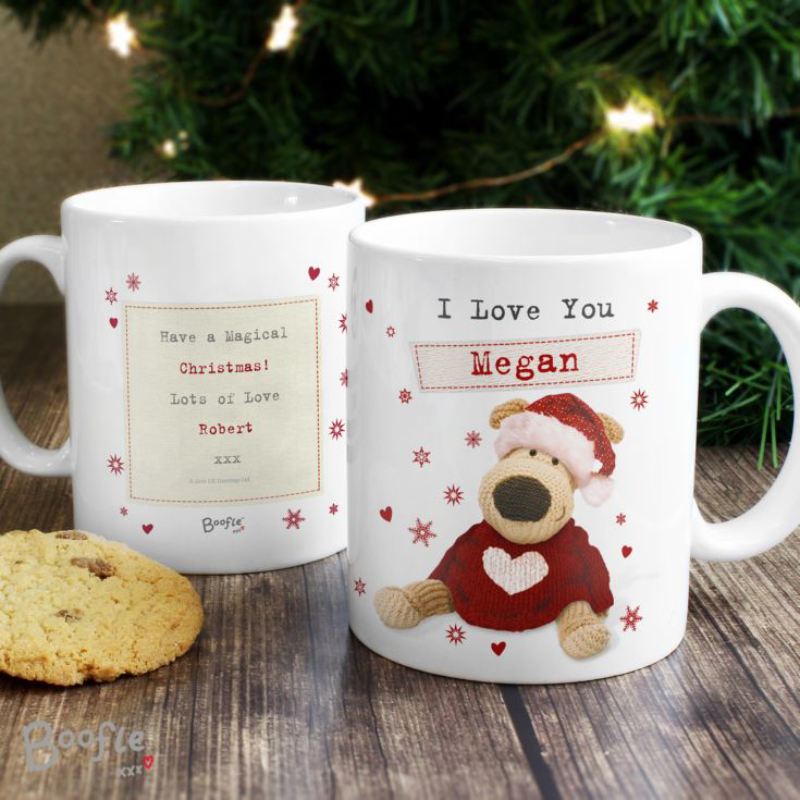 Personalised Boofle Christmas Love Mug product image