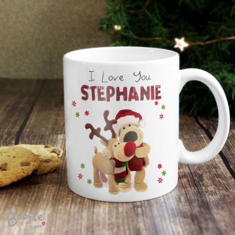 Personalised Boofle Christmas Reindeer Mug product image