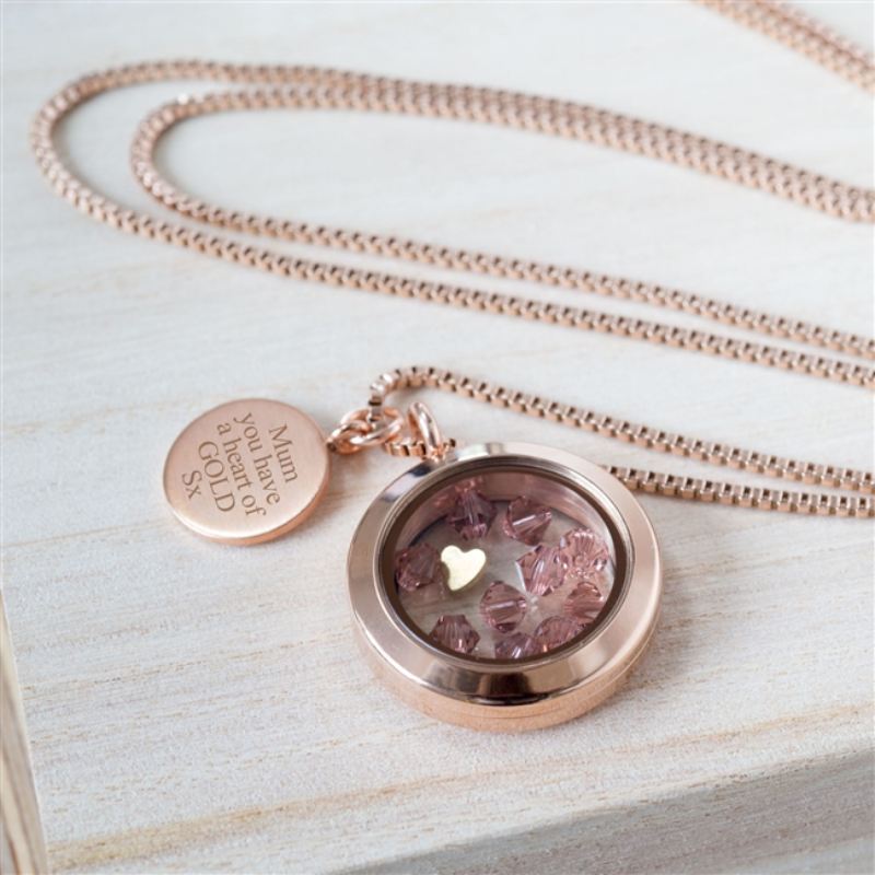 Engraved 'Heart of Gold' Necklace - In A Personalised Gift Box product image