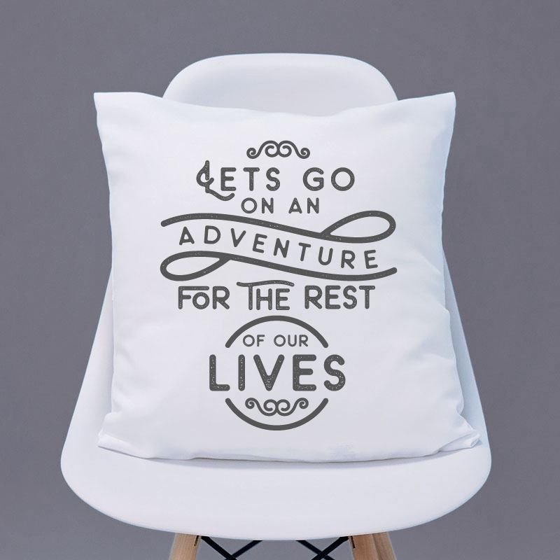 Let's Go On An Adventure Personalised Cushion product image