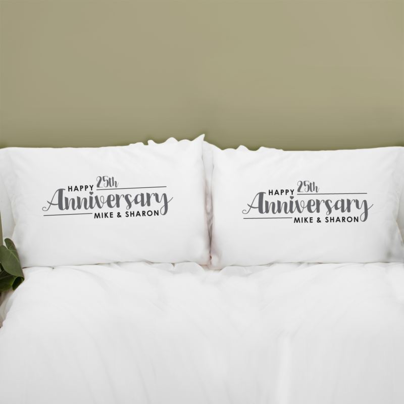 anniversary pillow cases