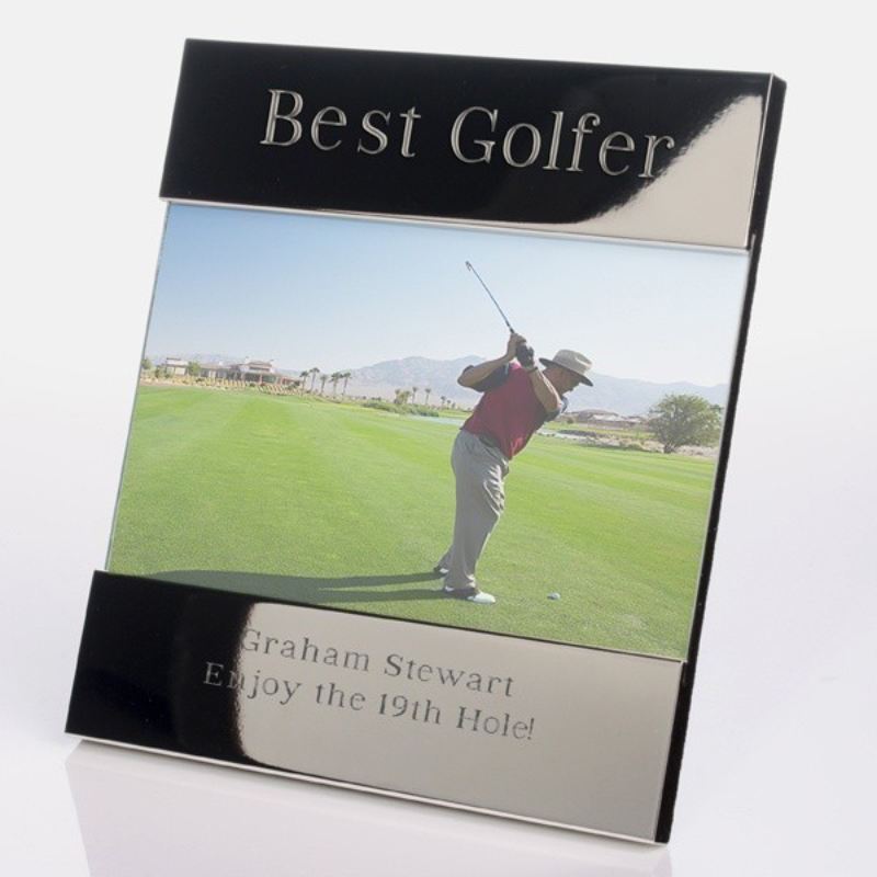 Best Golfer Shiny Silver Photo Frame product image