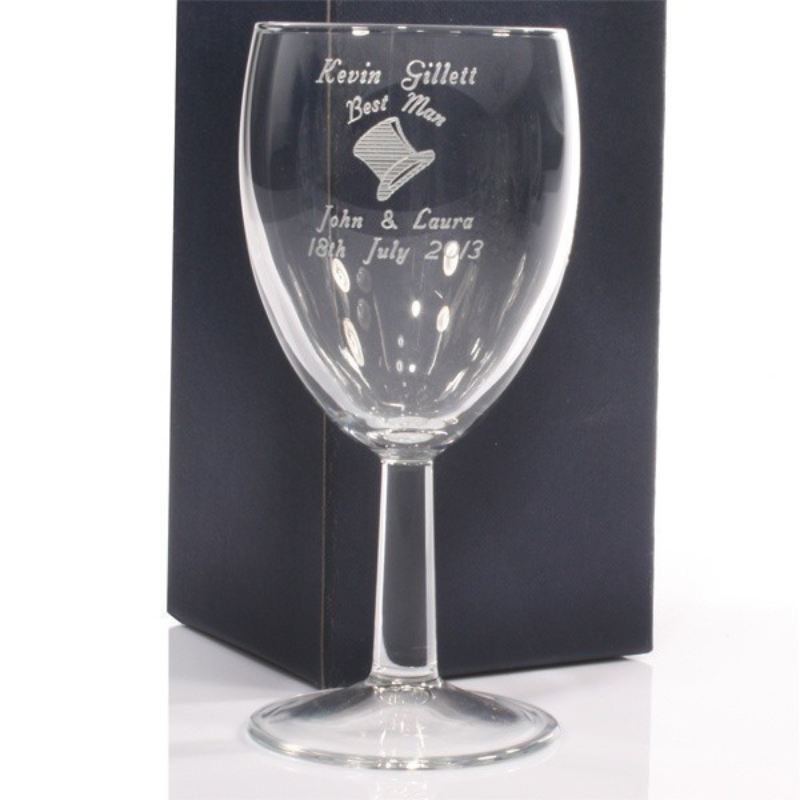Best Man Personalised Wine Glass product image