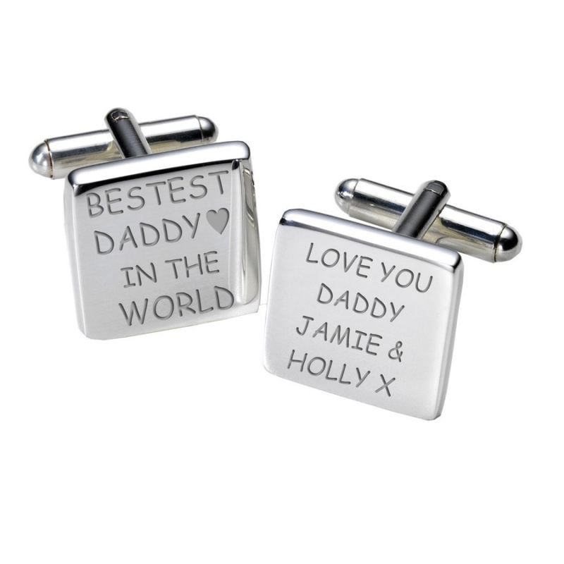 Bestest Daddy in the World Cufflinks - Square product image