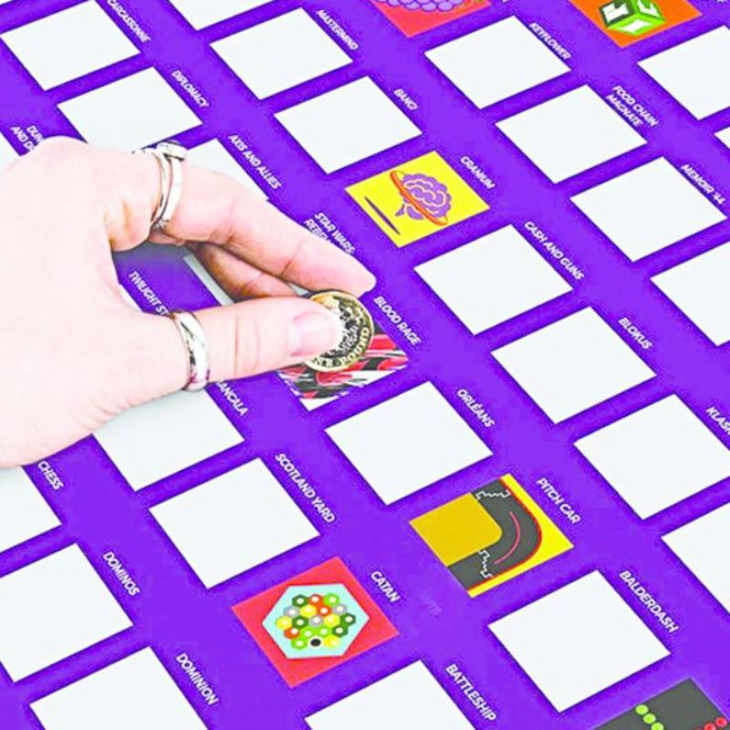 Board Games Bucket List Scratch Poster The Personalised Gift Shop