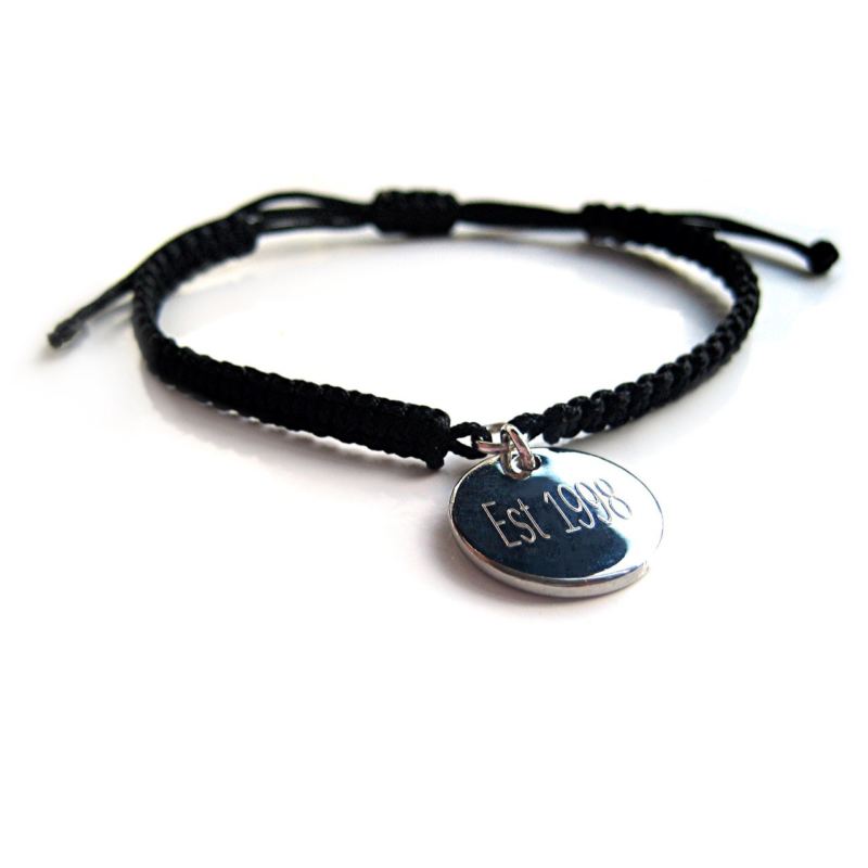 Braided Bracelet - Personalised Disc product image