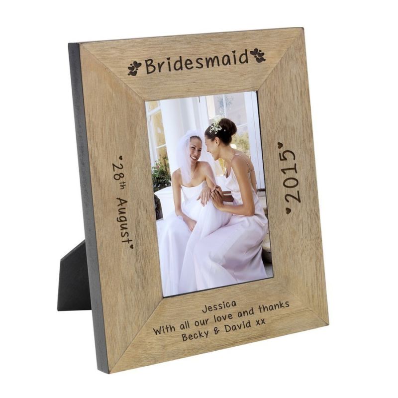 Bridesmaid Wood Frame 6 x 4 product image