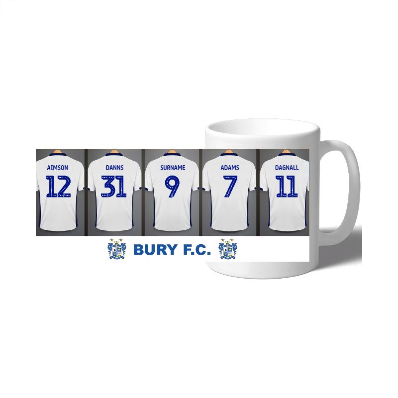 Personalised Bury FC Dressing Room Mug product image