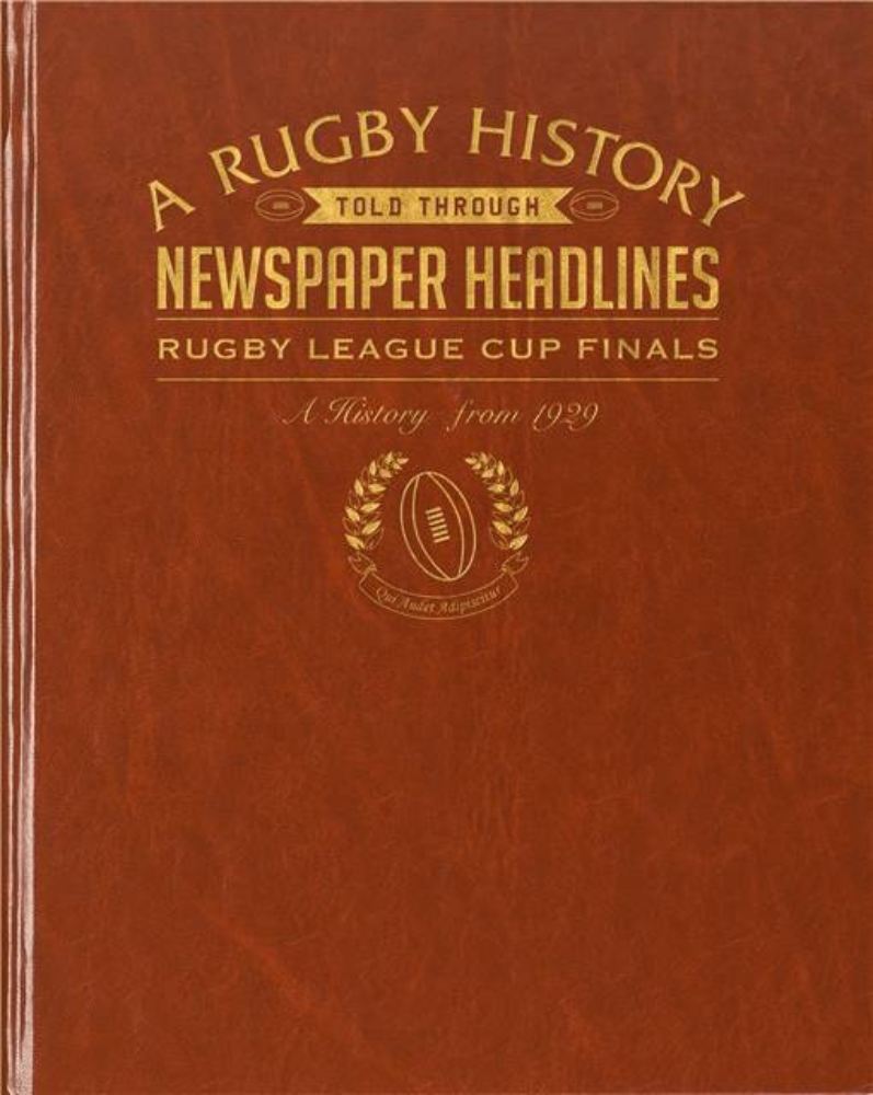 Challenge Cup Rugby League Newspaper Book - Leatherette Cover product image