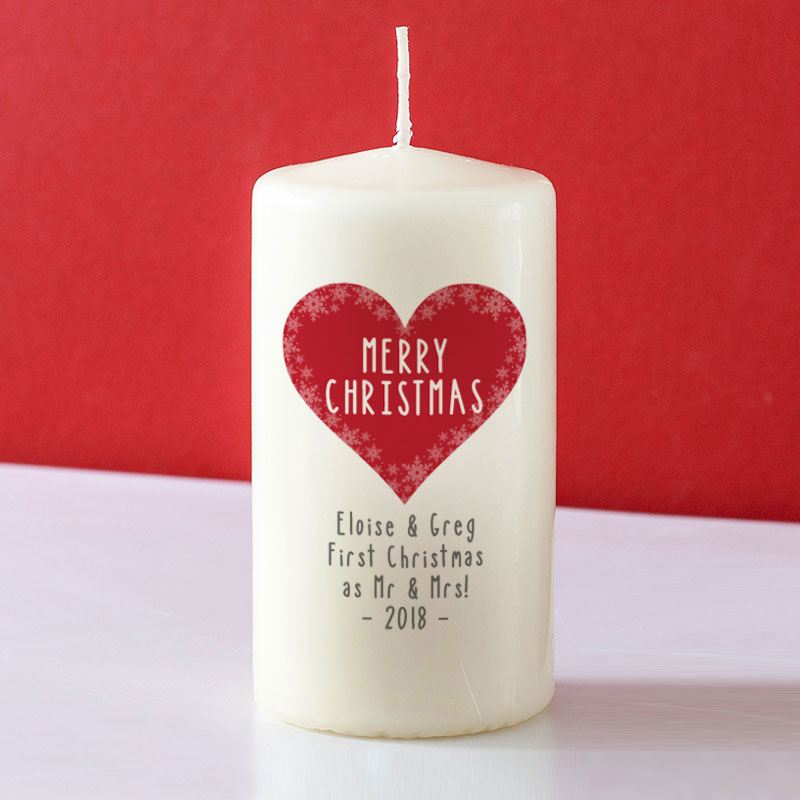 Christmas Heart Candle product image