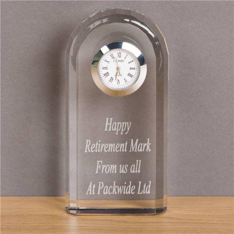 Crystal Clock - The Personalised Gift Shop