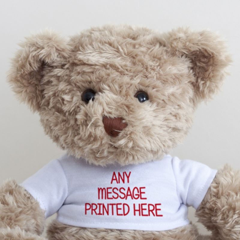 Cuddly Teddy Personalised Message Bear product image
