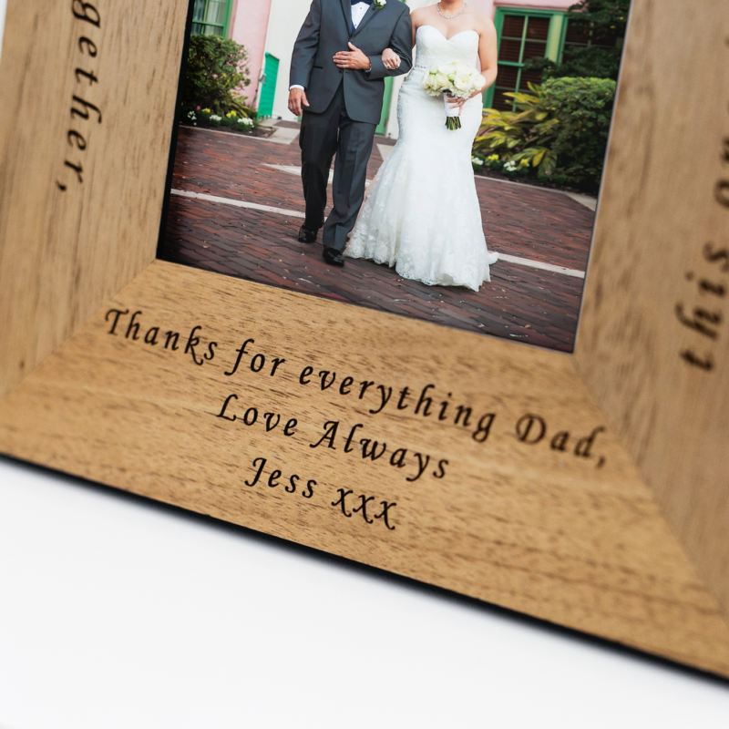 Dad... Of all the walks Wood Frame - 6 x 4 product image