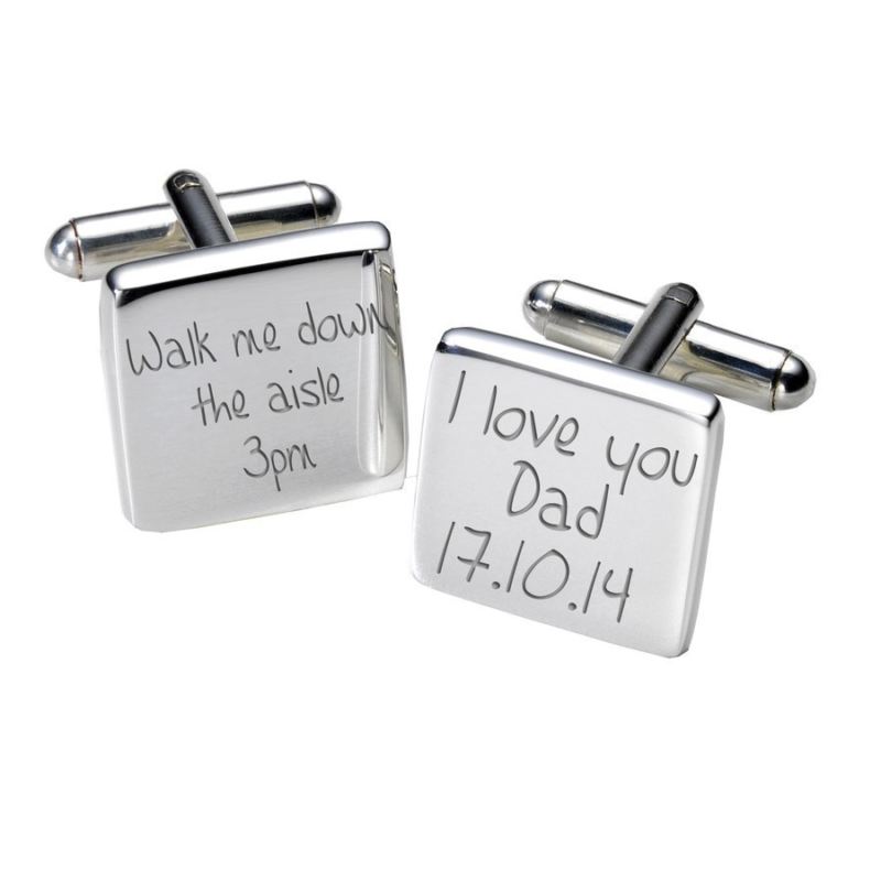 Down the Aisle Cufflinks - Square product image