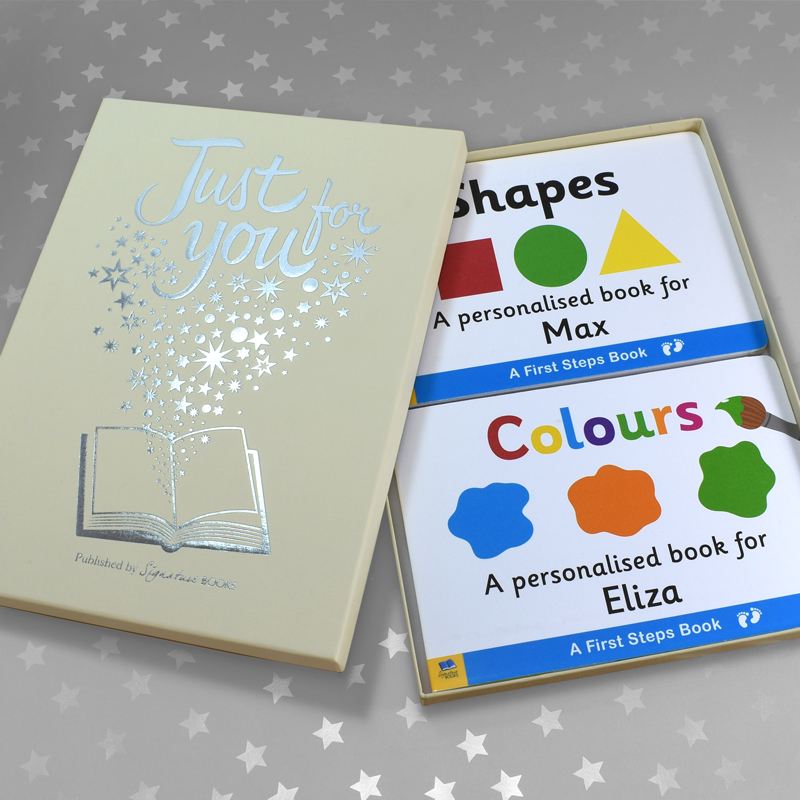 Dual Box Set Shapes and Colours Personalised Board Books product image