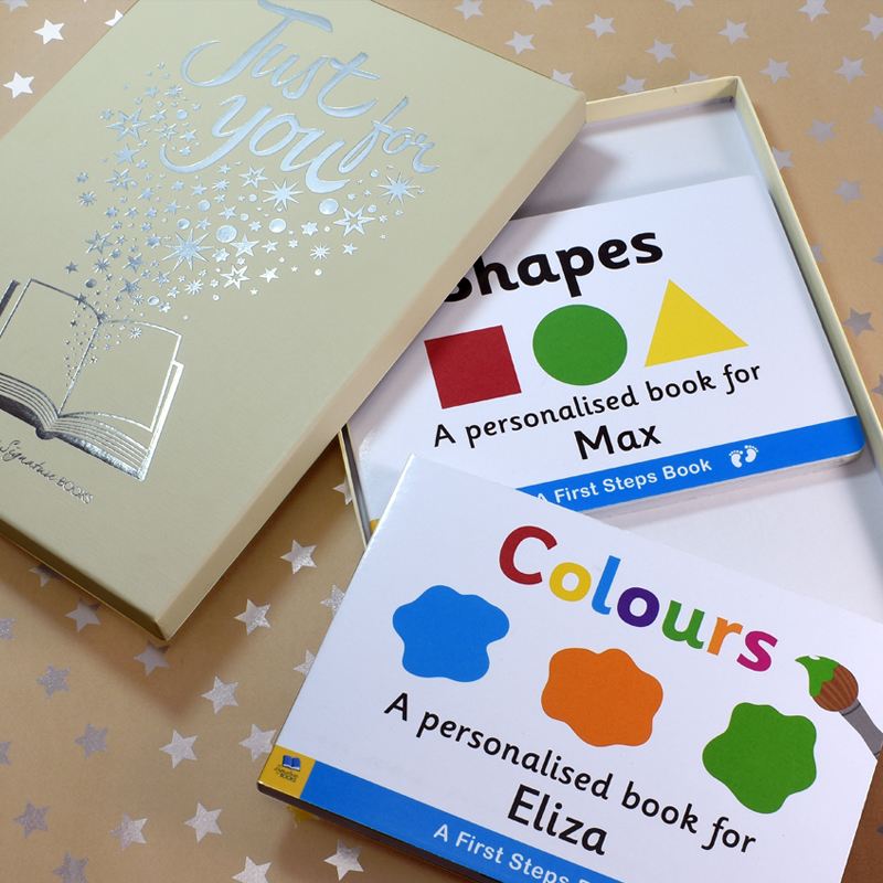 Dual Box Set Shapes and Colours Personalised Board Books product image