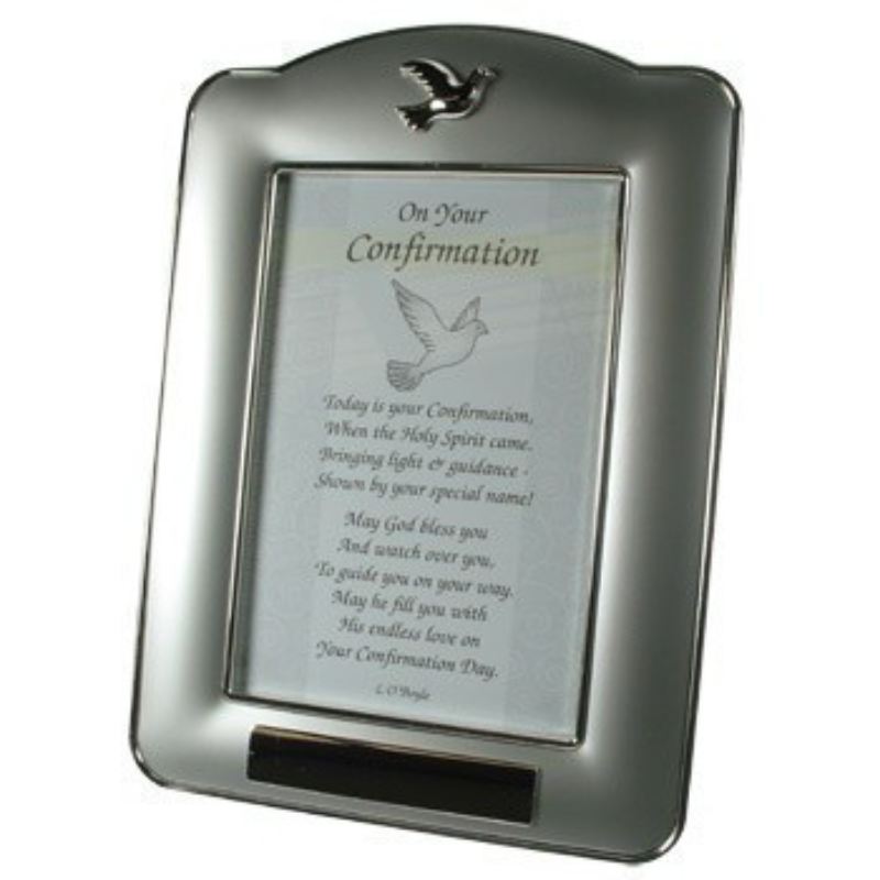 Engraved Confirmation Frame with Verse Insert product image
