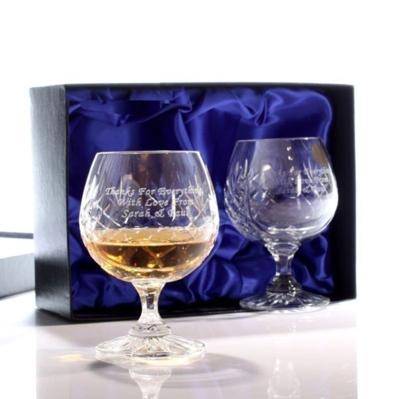 crystal brandy glass