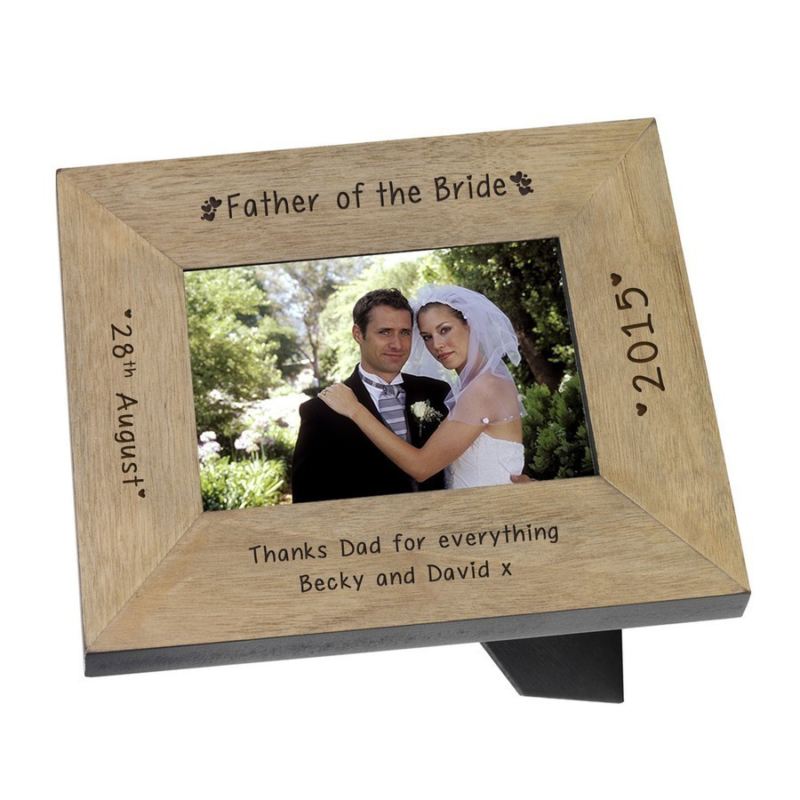 Father of the Bride Wood Frame 6 x 4 product image
