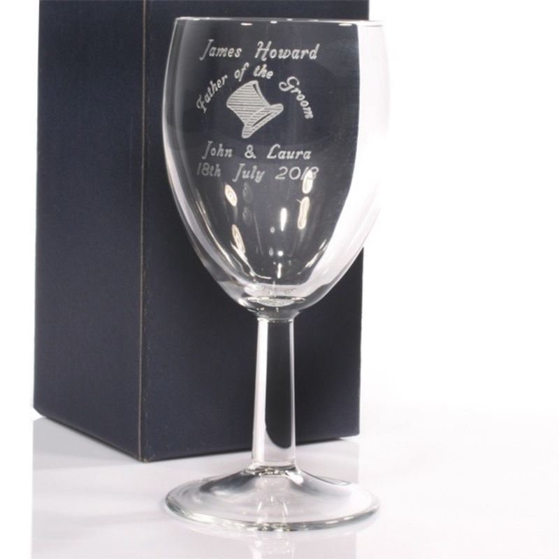 Father Of The Groom Personalised Wine Glass product image