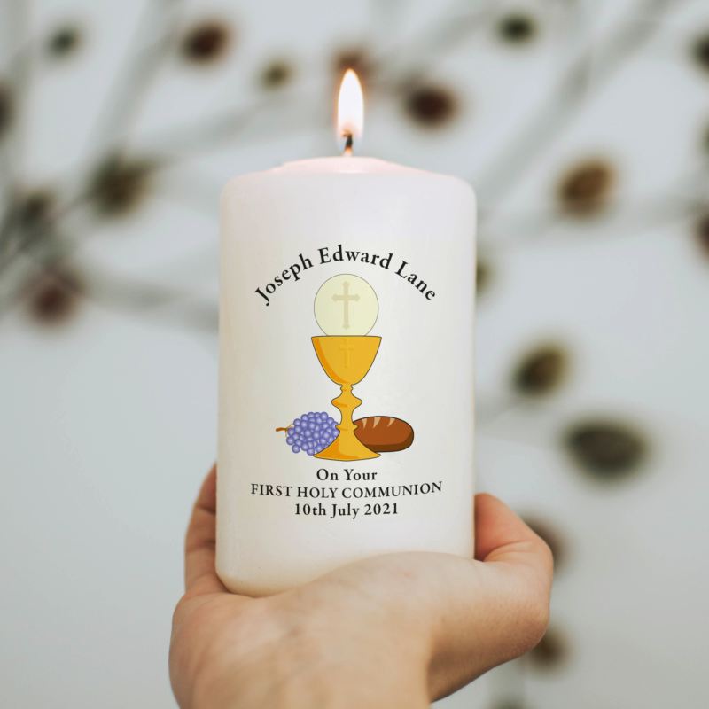 1st Holy Communion Candle | The Personalised Gift Shop