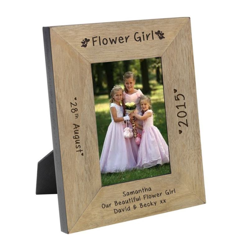 Flower Girl Wood Frame 6 x 4 product image