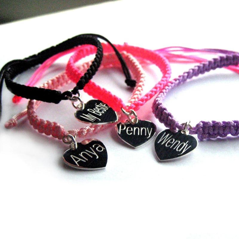 Braided Bracelet - Personalised Heart product image