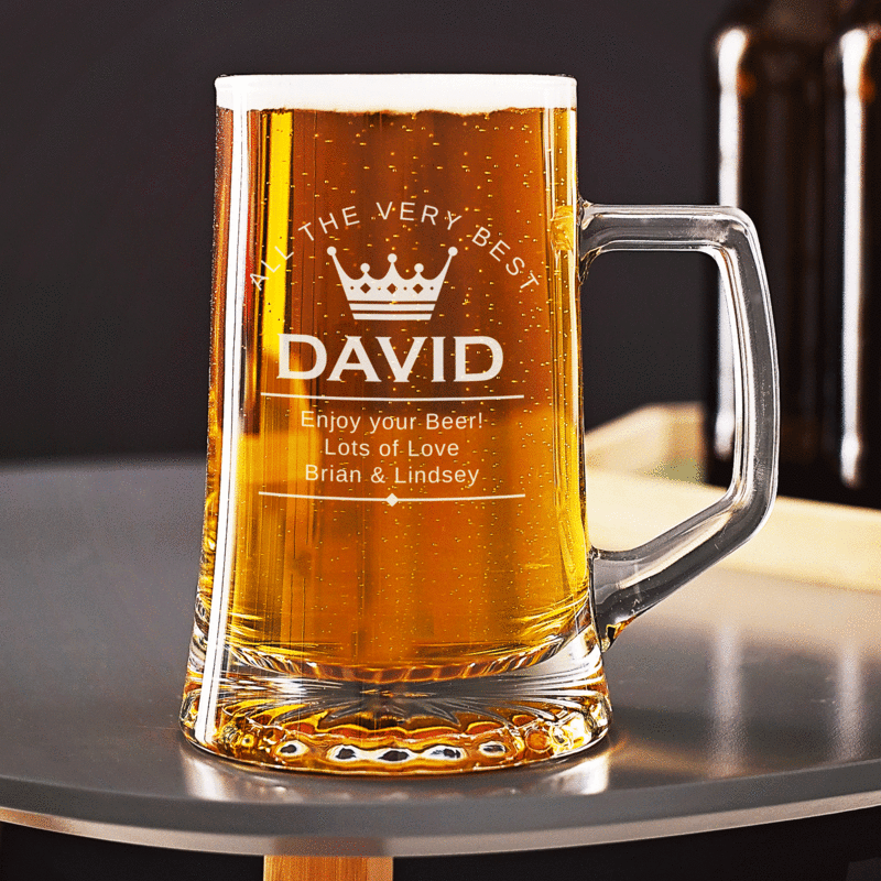 Personalised Any Name Beer Glass Tankard product image