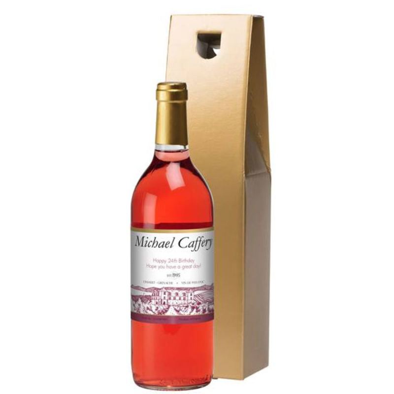 Personalised Rose Wine product image