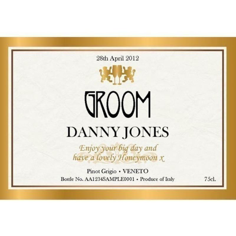 Groom Personalised Wine product image