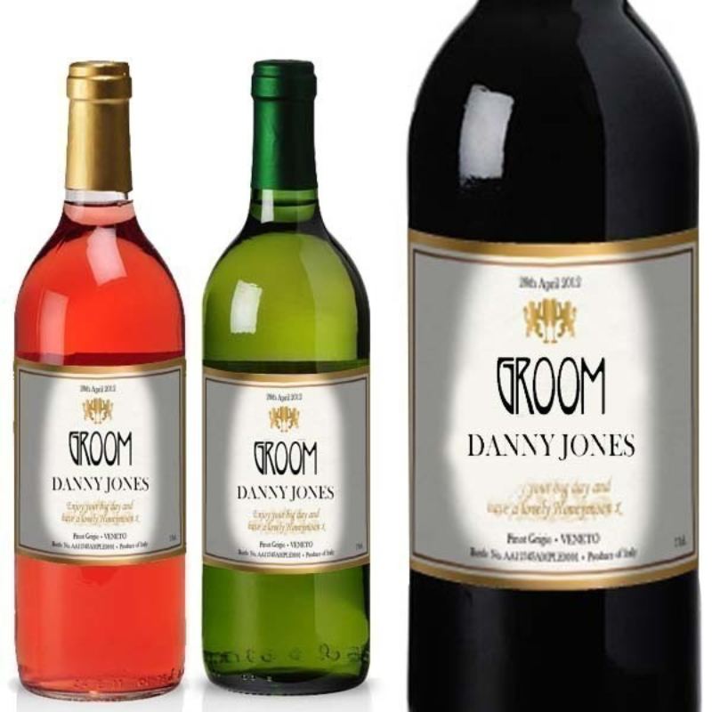 Groom Personalised Wine product image