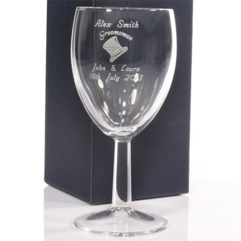 Groomsman Personalised Wine Glass product image