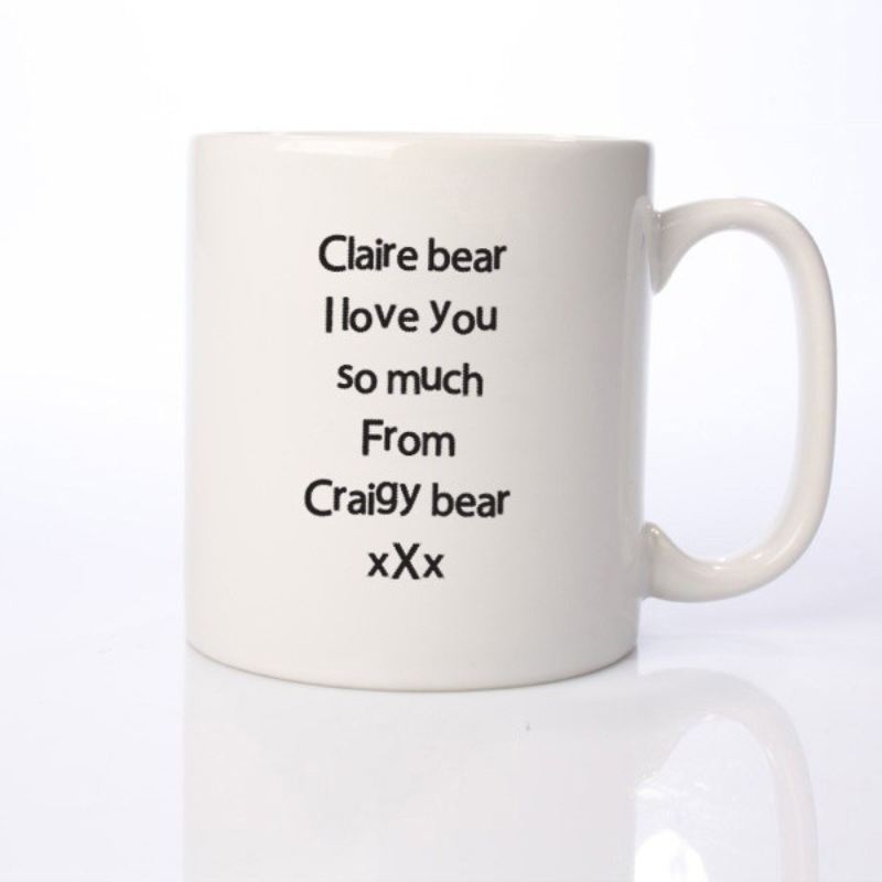 Heart of Loving Words Personalised Mug product image