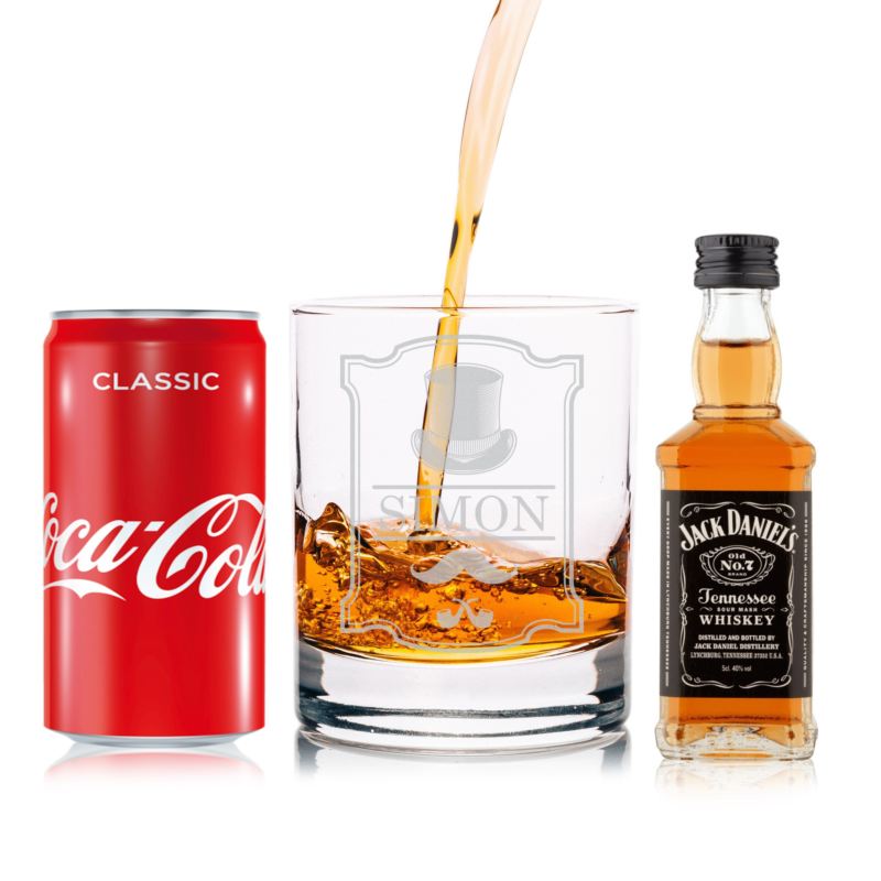 Personalised Jack Daniel's & Coke Gift Set The Personalised Gift Shop