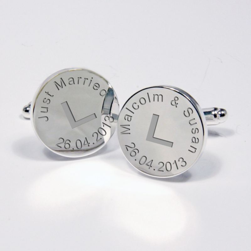 Just Married Cufflinks product image