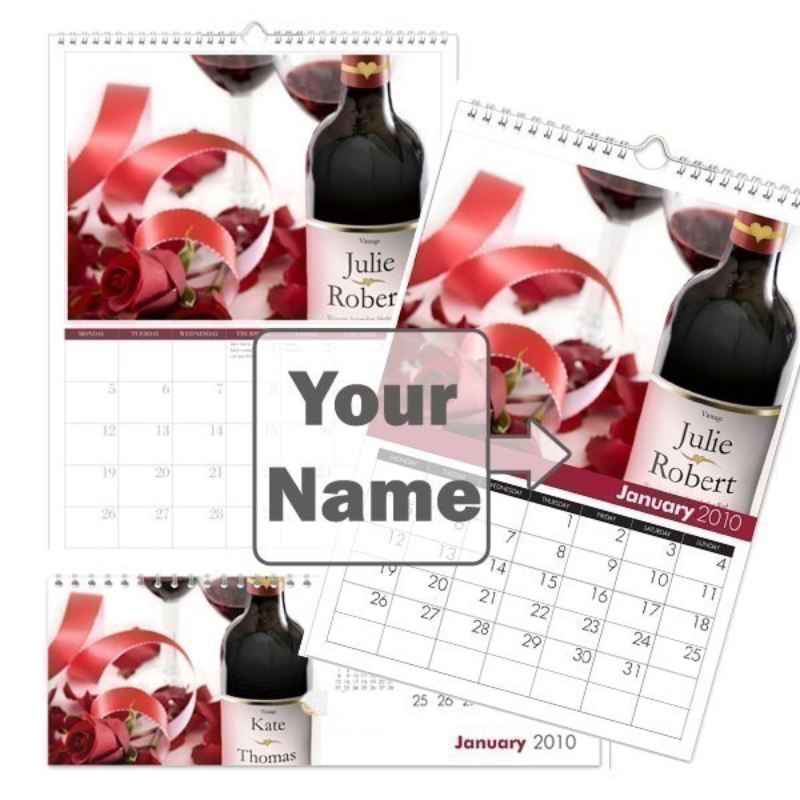 Love and Romance Personalised Calendar product image