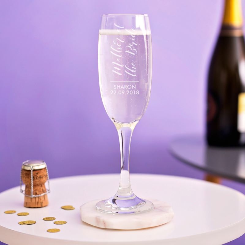 Personalised Mother Of The Bride Prosecco Glass product image