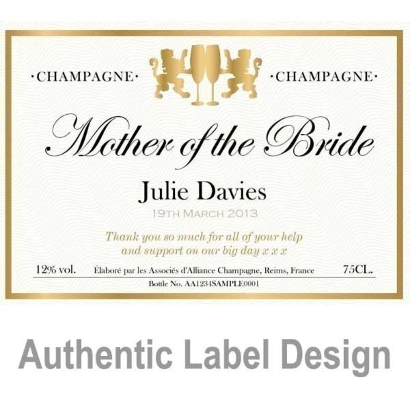 Mother of the Bride Personalised Champagne product image