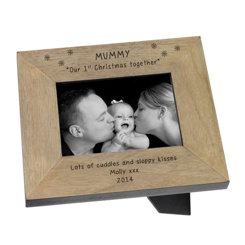 Mummy our 1st Christmas together Wood Frame 6 x 4 product image