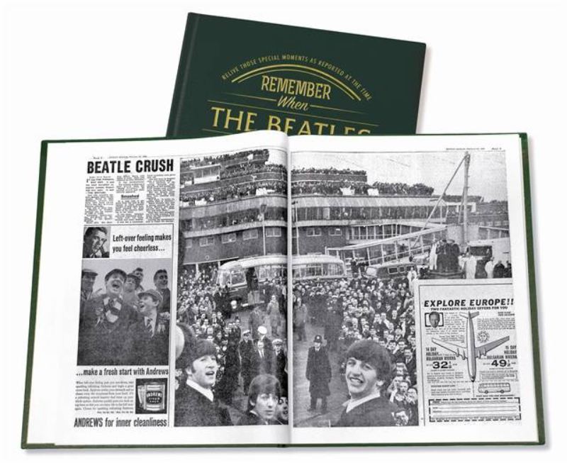 Newspaper Beatles Book -  Leatherette Cover product image