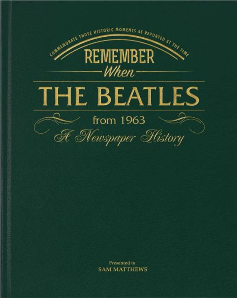 Newspaper Beatles Book -  Leatherette Cover product image